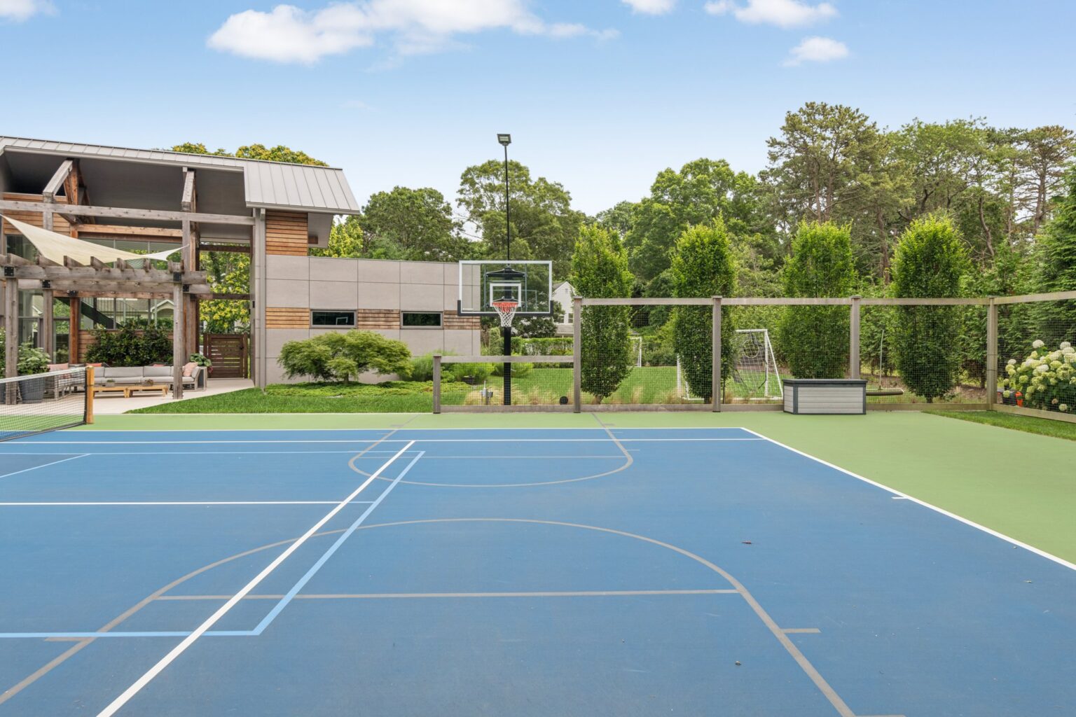 Sport Court with Basketball